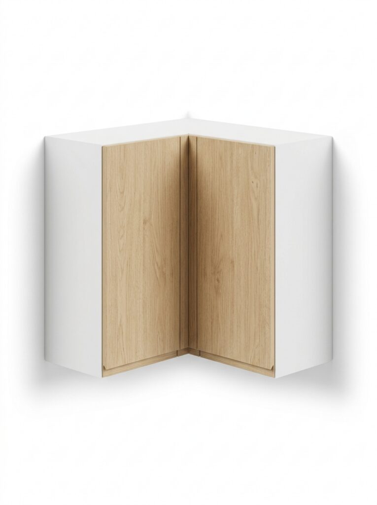 وحدة علوية ركنة زاوية قياسية للمطبخ (L-Shape Corner Wall Unit Soft-Close)