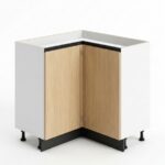 وحدة ركنة زاوية سفلية للمطبخ 90×90 سم (Corner Unit Soft-Close)